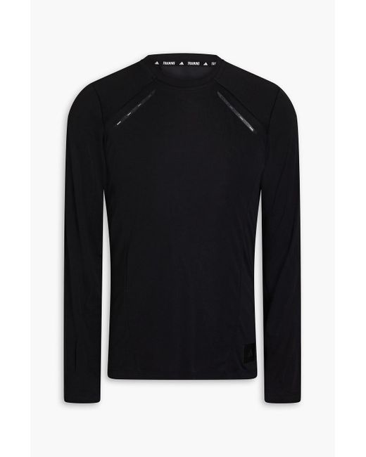 Adidas Originals Black Laser-cut Jersey T-shirt for men