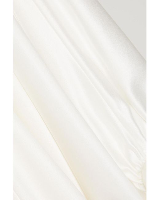 Roksanda White Brautkleid aus glänzendem crêpe