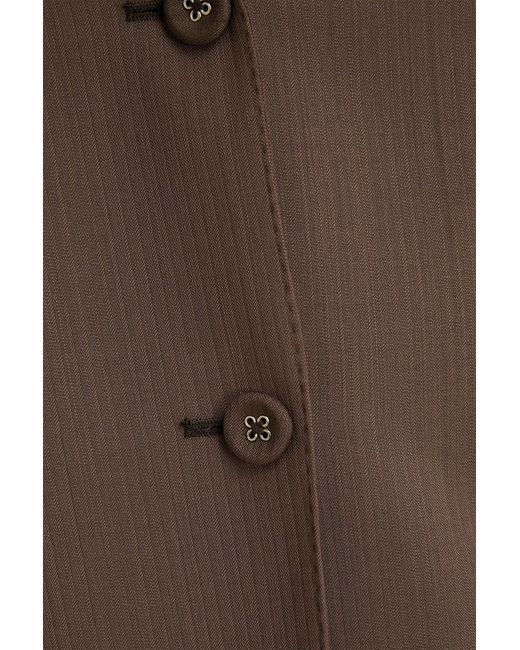 Officine Generale Brown Giovanni Herringbone Wool Blazer