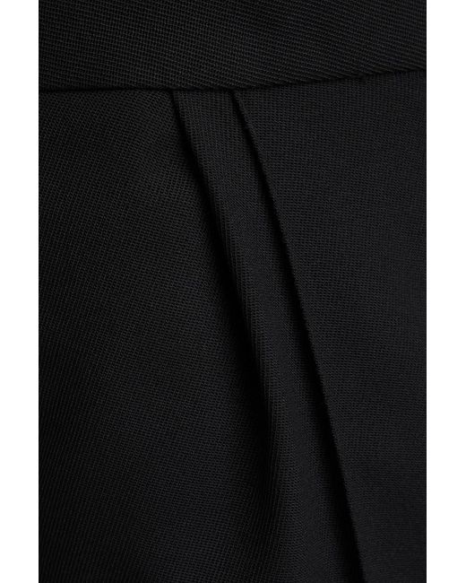 Maison Kitsuné Black Twill Straight-leg Pants