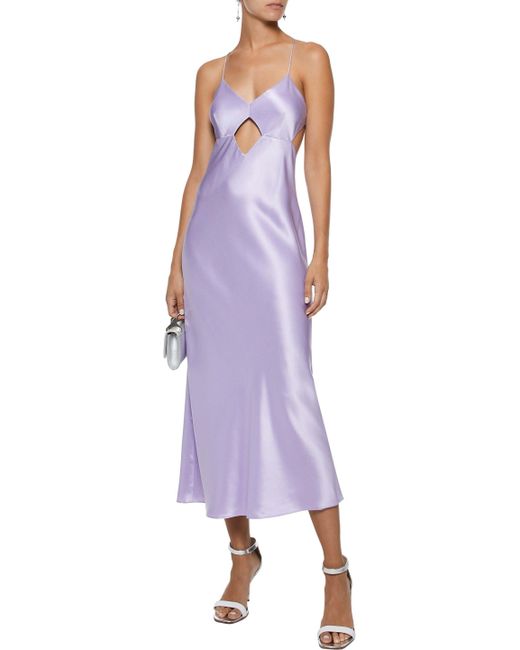 michelle mason purple dress