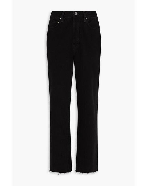Totême  Black High-rise Straight-leg Jeans
