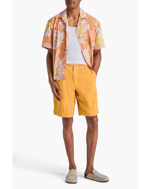 Jacquemus Orange Gelati Woven Chino Shorts for men