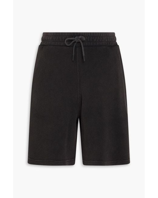 J.W. Anderson Black Waffle-Knit Cotton Shorts for men