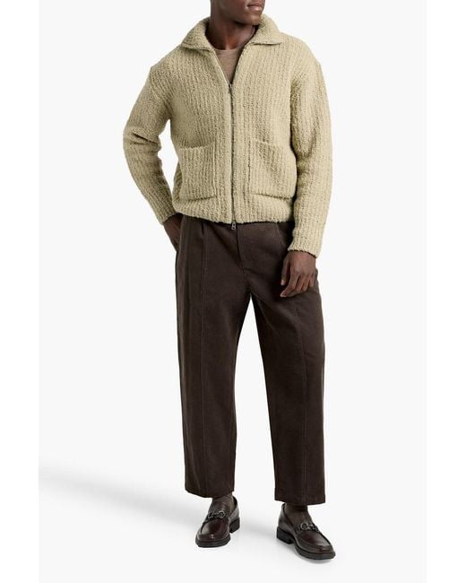 LE17SEPTEMBRE Black Tapered Cotton-Corduroy Pants for men