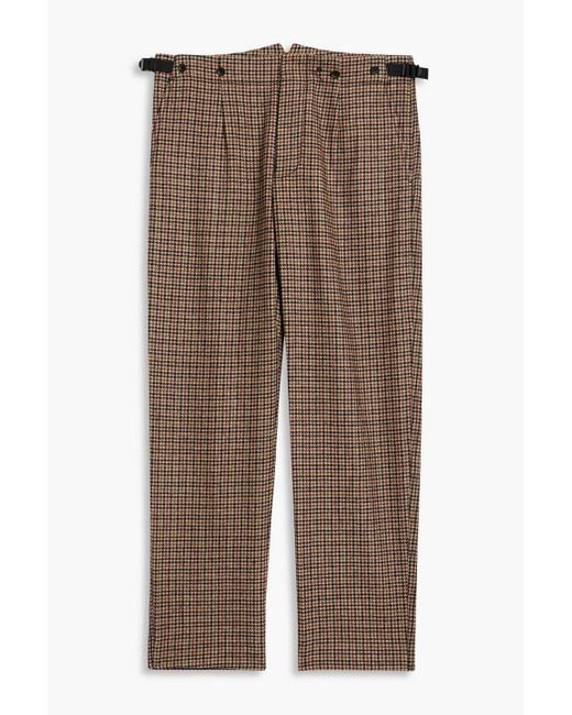 Rag & Bone Brown Chester Houndstooth Wool-blend Tweed Pants for men