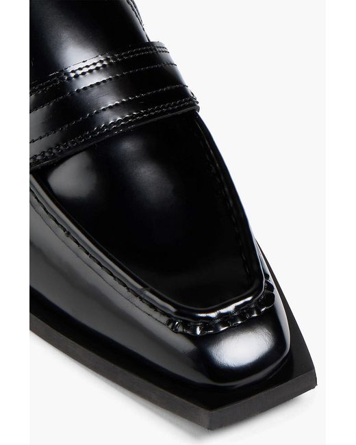 Ganni Black Embellished Loafers