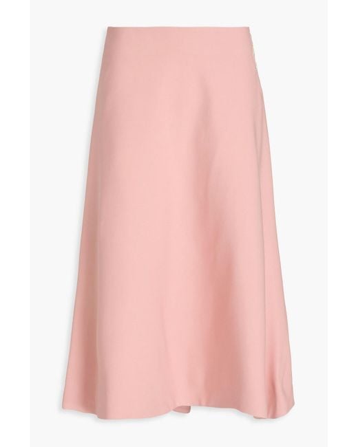 Marni Pink Cady Midi Skirt