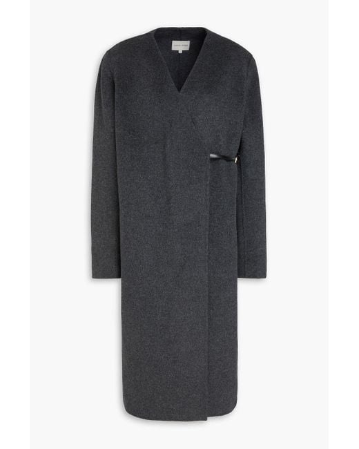 Loulou de Saison Black Banie Wool And Cashmere-Blend Coat