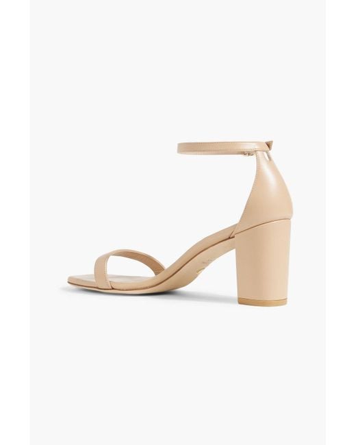 Stuart Weitzman White Leather Sandals