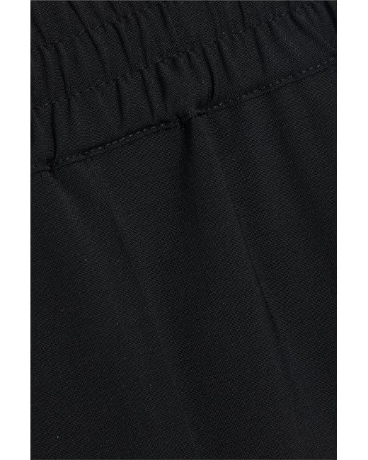Sandro Black Tapered Woven Drawstring Pants for men