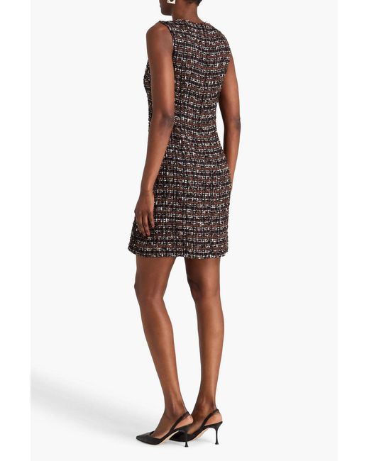 Dolce & Gabbana Black Tweed Mini Dress