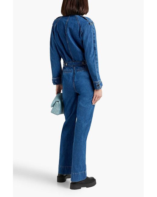 FRAME Blue Jumpsuit aus denim