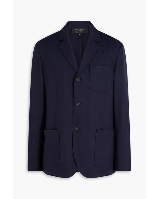 Rag & Bone Blue Achilles Wool Cardigan for men