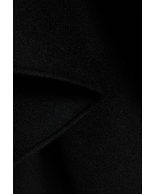 Valentino Garavani Black Cape aus filz aus einer woll-kaschmirmischung