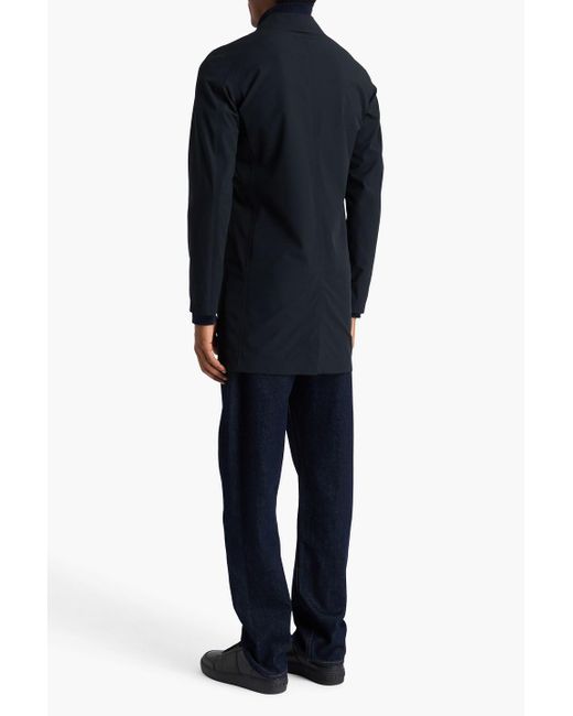 Herno Blue Shell Raincoat for men