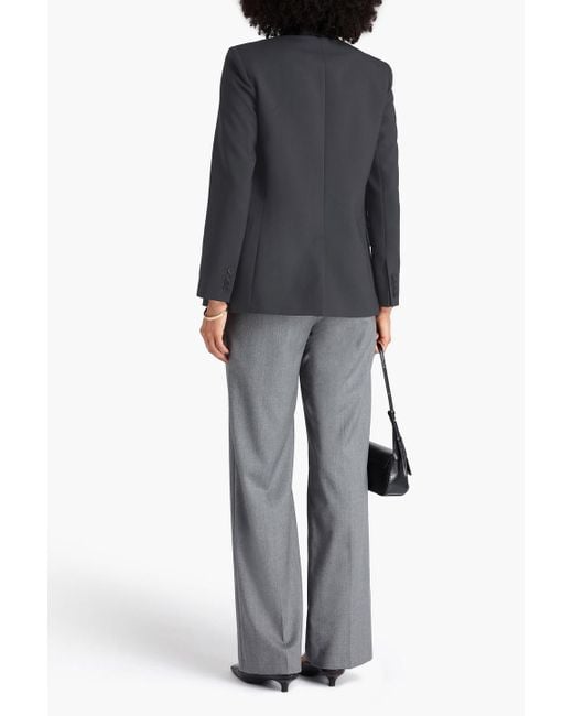 Joseph Black Jaden Double-Breasted Wool-Blend Twill Blazer