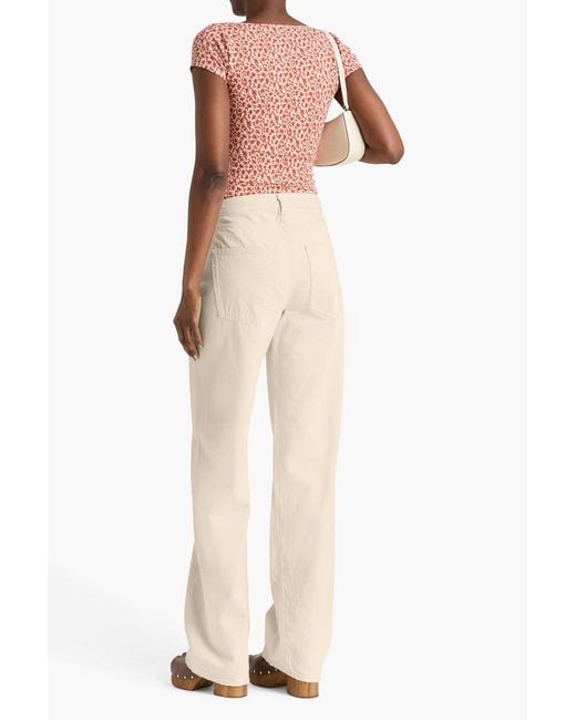 ARMARIUM Natural Diletta High-rise Tapered Jeans