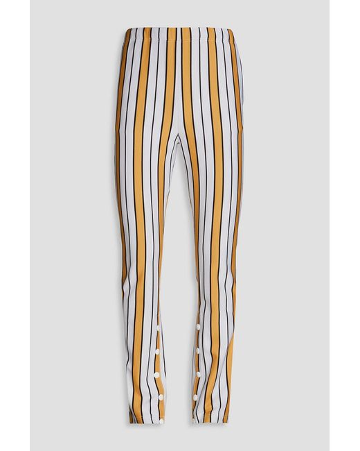 Marni White Striped Jersey Track Pants for men