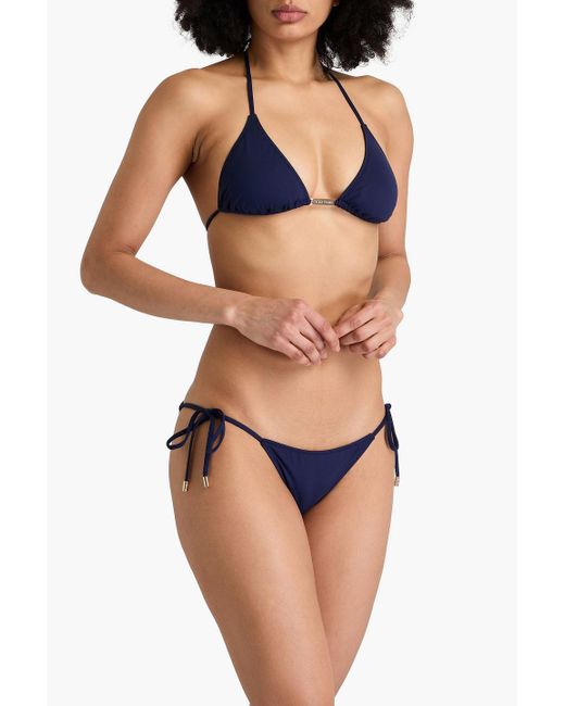 Melissa Odabash Blue Andorra tief sitzendes bikini-höschen