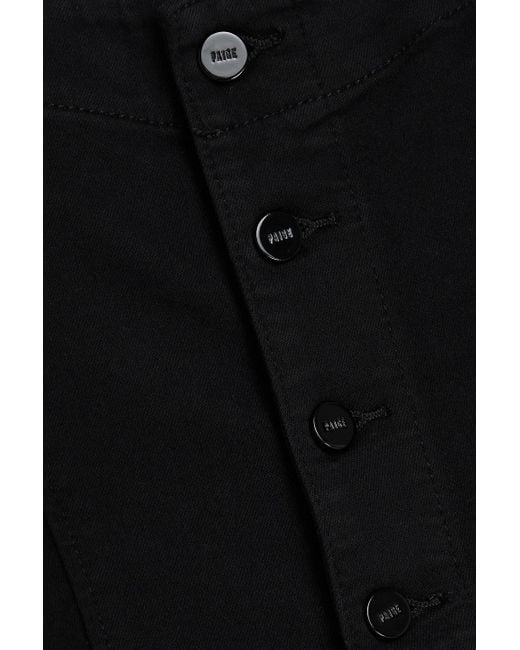 PAIGE Black Leenah Denim Jumpsuit