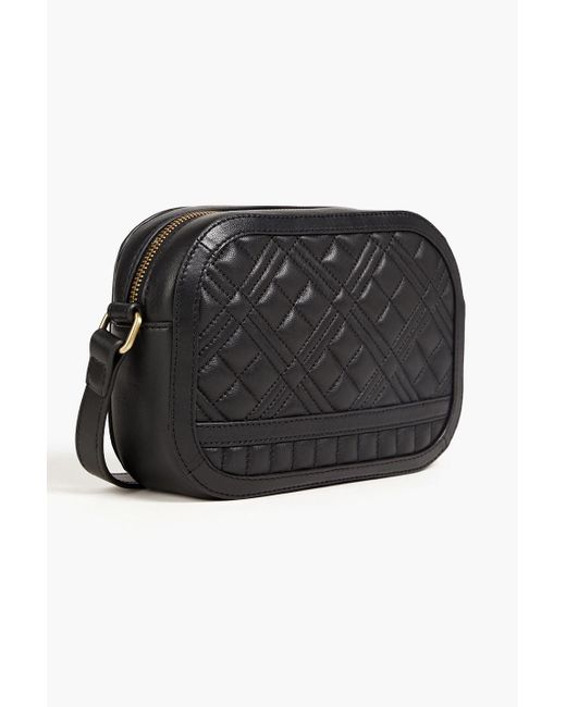 Love Moschino Black Quilted Leather Shoulder Bag
