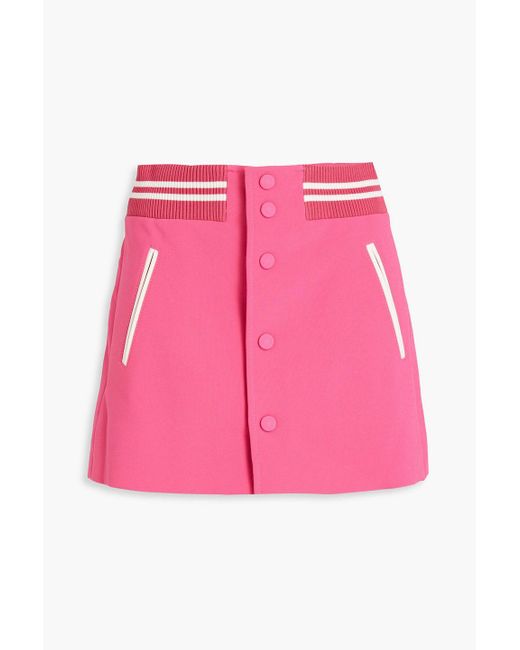 Red(v) Pink Zweifarbige shorts aus crêpe in rock-optik