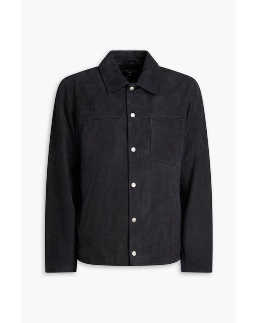 Rag & Bone Black Eli Suede Jacket for men