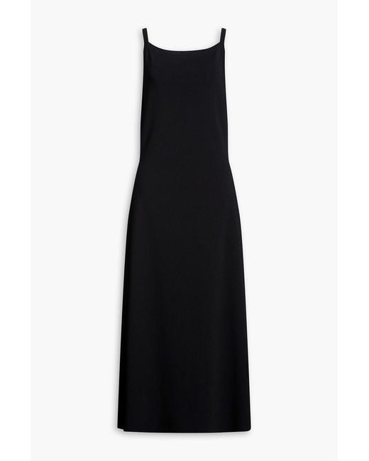 Joseph Black Stretch-Knit Midi Dress