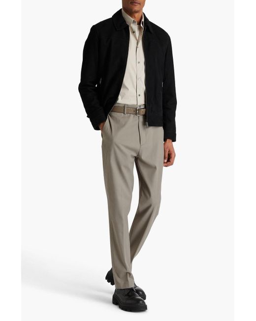 Dunhill Hose aus twill aus einer baumwollmischung in Gray für Herren