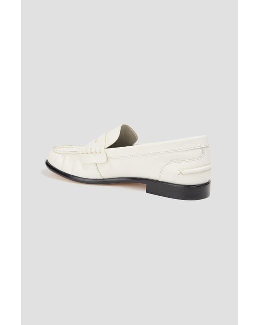 Rag & Bone White Carter Leather Loafers
