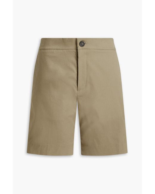 Sandro Sigma shorts aus twill aus einer baumwollmischung in Natural für Herren