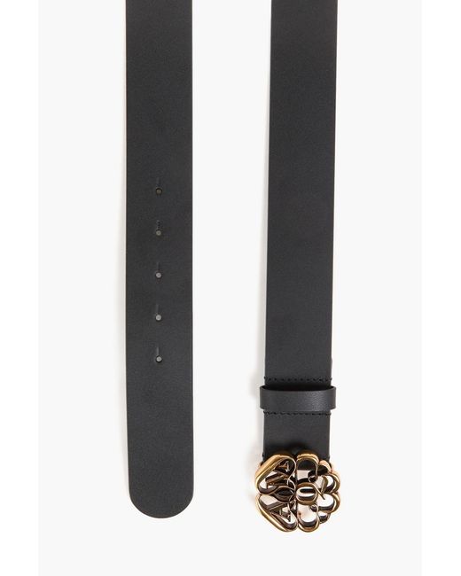 McQueen Ledergürtel in Black für Herren
