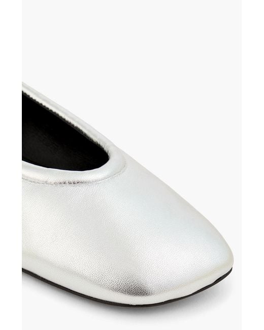 3.1 Phillip Lim White Leather Ballet Flats