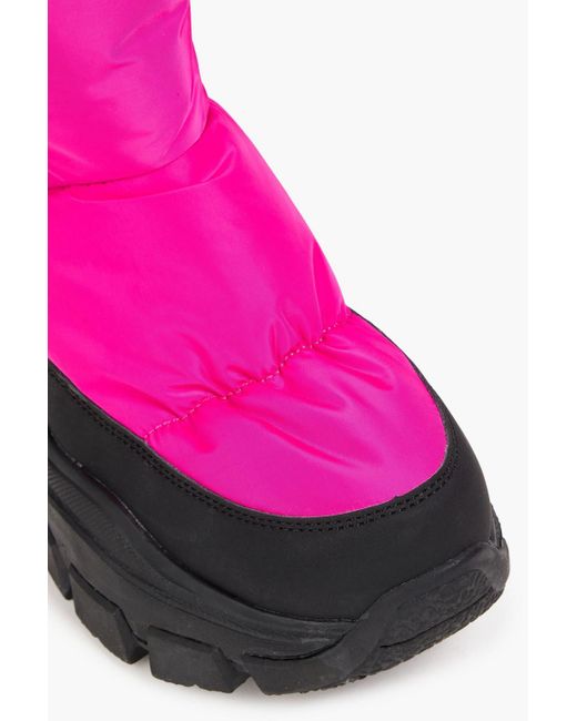Goldbergh Pink Power Quilted Shell Snow Boots
