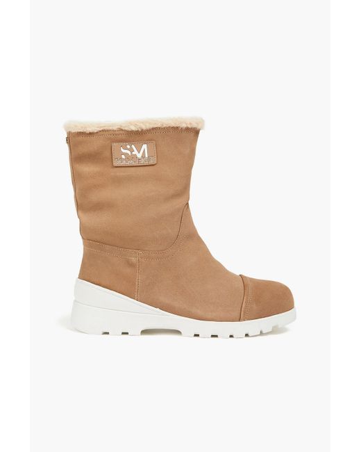 Sam Edelman Kaylie Suede Snow Boots in White | Lyst Australia