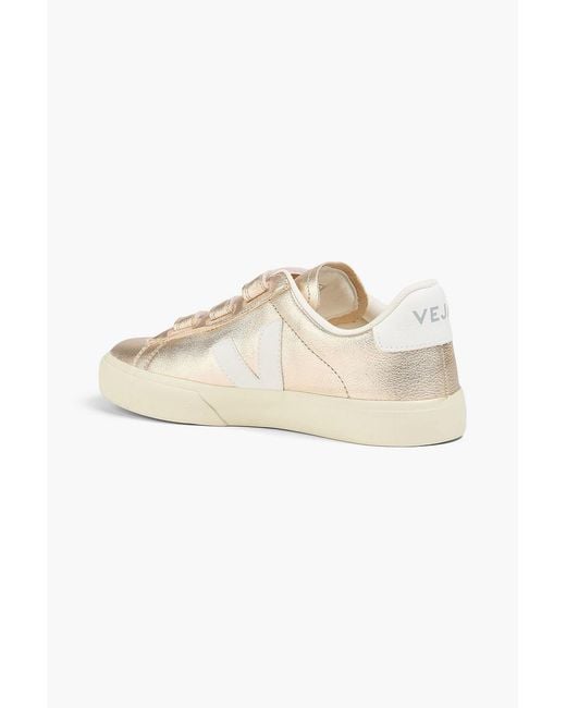 Veja White Recife Pebbled-leather Sneakers