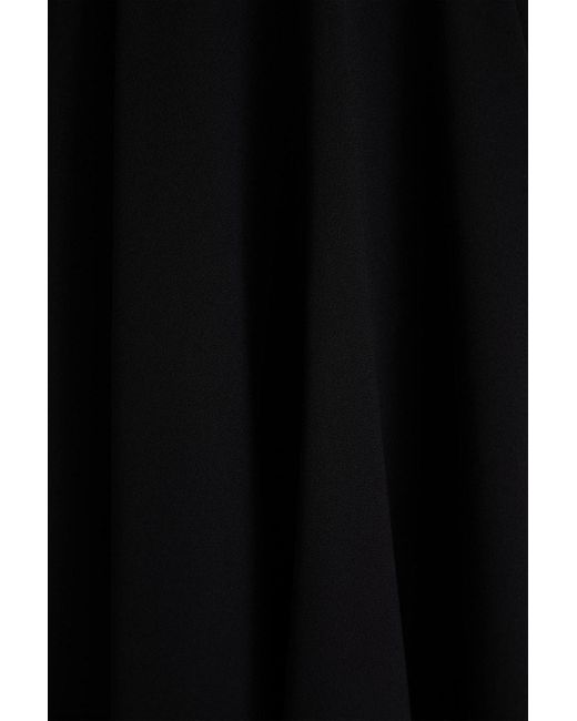 IRO Black Cutout Crepe Mini Dress