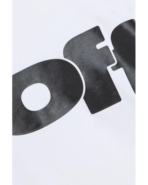 Off-White c/o Virgil Abloh White Printed Cotton-Jersey T-Shirt for men