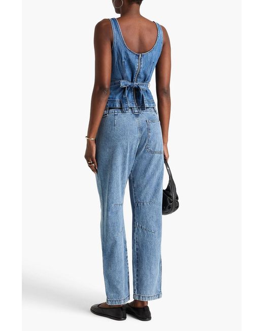 Rag & Bone Blue Denim Top