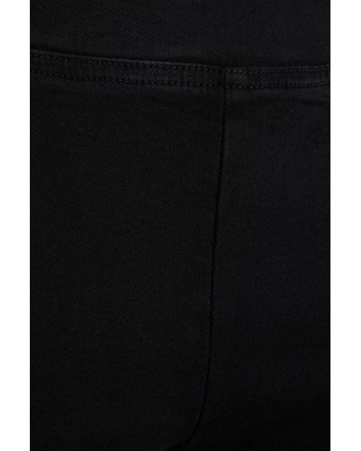 FRAME Black Jetset High-Rise Wide-Leg Jeans