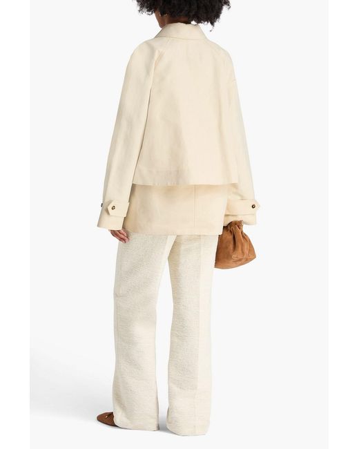 Loulou de Saison Natural Lavo Cotton-Gabardine Trench Coat