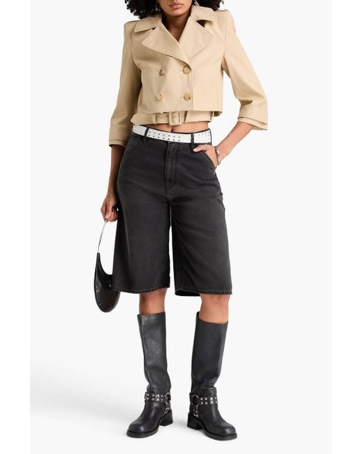 Coperni Black Denim Shorts