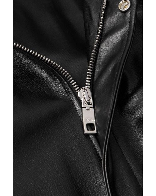 Dolce & Gabbana Black Leather Jacket for men