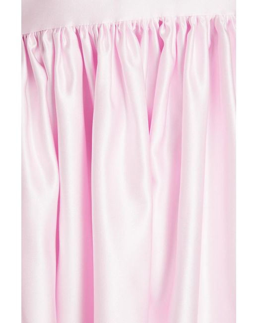 Vivetta Pink Kleid aus satin mit cut-outs und schleife