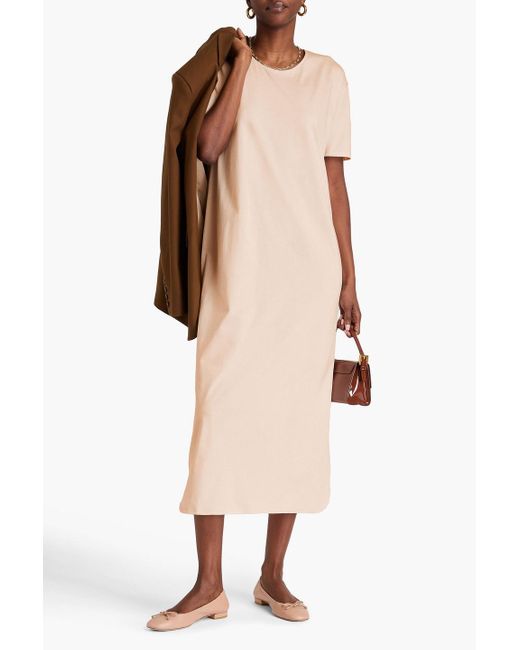 Loulou de Saison Natural Arue Pima Cotton-Jersey Midi Dress