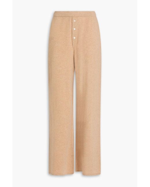Guest In Residence Natural Hose mit weitem bein aus kaschmir