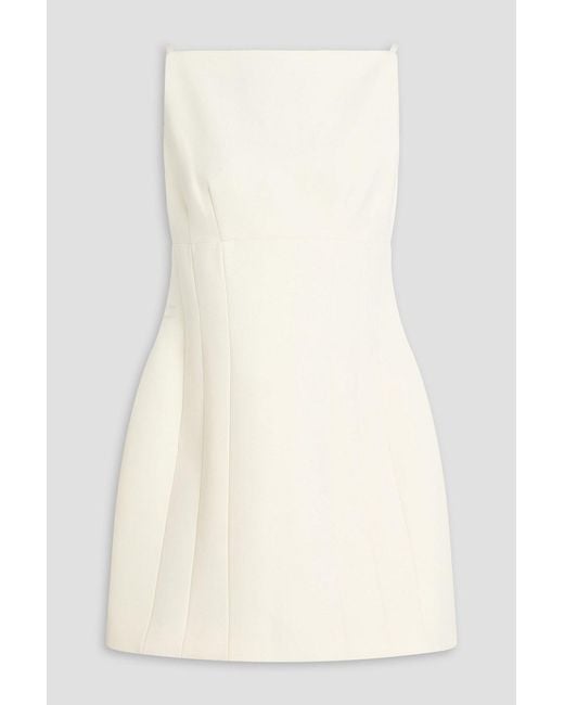 Roland Mouret Natural Crepe Mini Dress