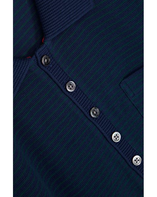 Thom Browne Poloshirt aus baumwoll-piqué in Blue für Herren