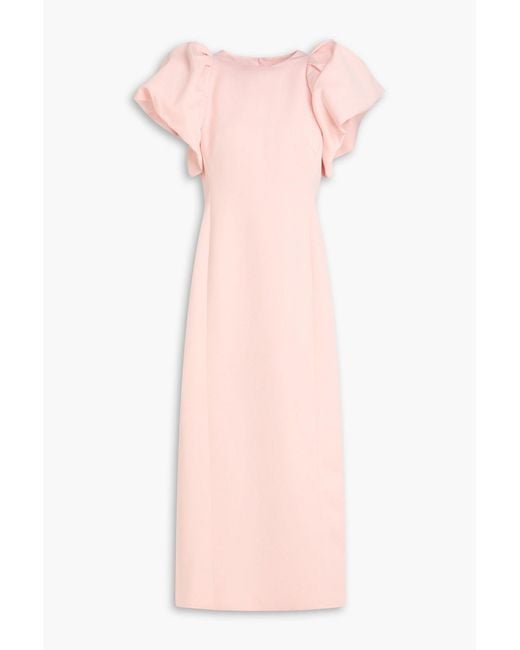 LEO LIN Pink Lucinda Satin Maxi Dress